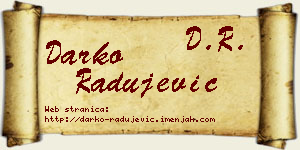 Darko Radujević vizit kartica